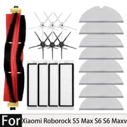 For Xiaomi Roborock S5 Max S50 S55 S5 S6 MaxV S6 Pure E4 E5 Robot Vacuum Spare Parts Main Side Brush Hepa Filter Mop