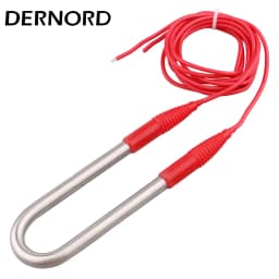 DERNORD 12v Submersible Heating Pipe for Pool Immersion Electric Tubular Heater for Water Bucket DC Heating Element 100/150/200w