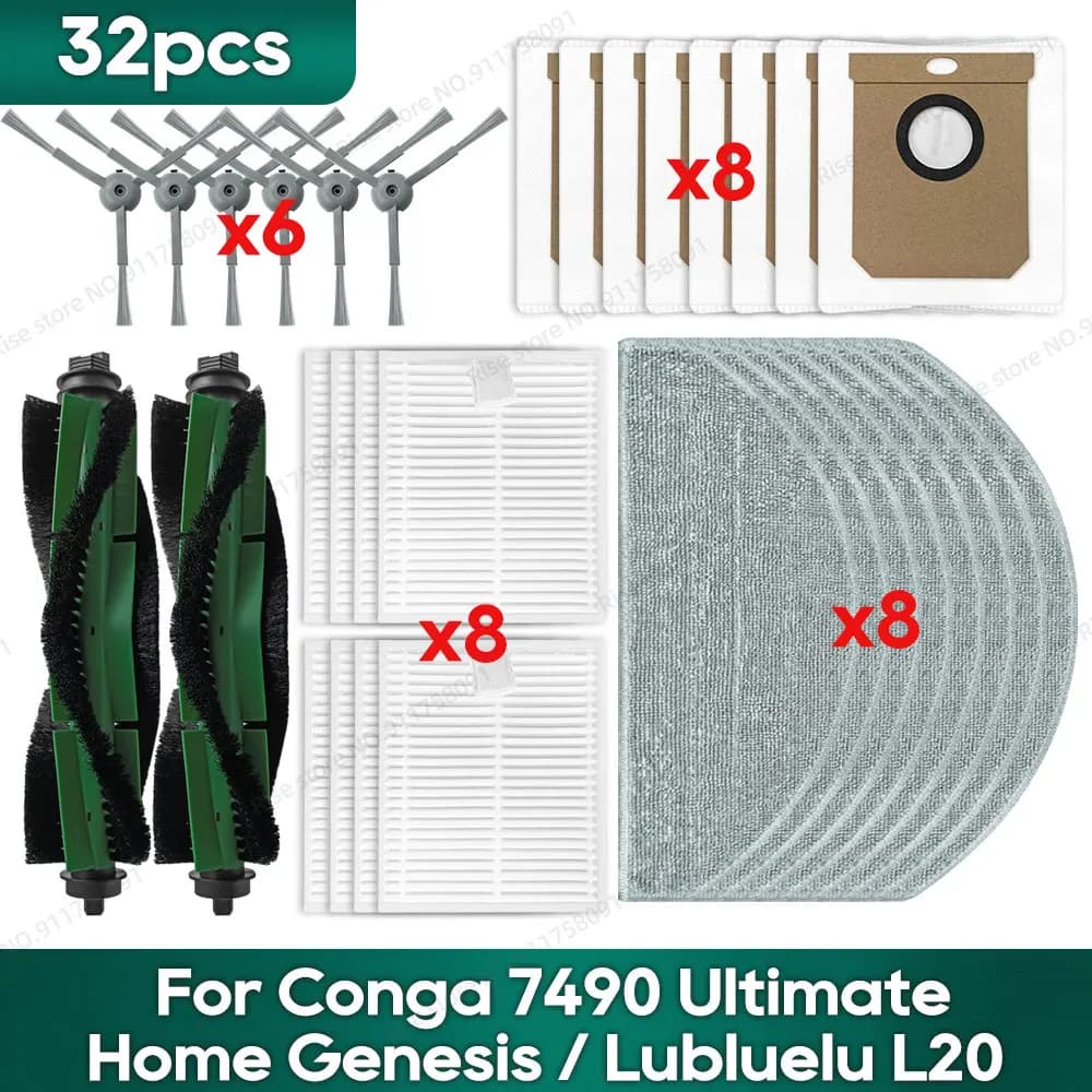 Compatible for Conga 7490 Ultimate Home Genesis, Conga 8490 Ultimate Ultra Power Home Spare Parts Kit