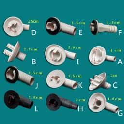 2pcs Air Conditioner Drain Outlet Connector Drain Pipe Elbow Tool Universal External Unit Spout Connector ACPipe Parts