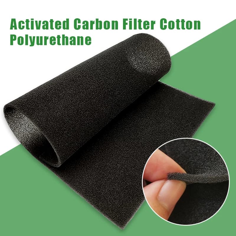 High Density Car Air Conditioner Activated Carbon Foam Filter Purifier Universal Water Filter Sheet Cooker Hood Extractor Filter