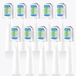 10PCS Fairywill FW-E11 E10 E6 D7S Electric Toothbrush Replacement Brush Heads,Compatible with fairywill E11 Electric Toothbrush