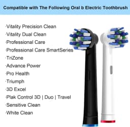 Brush Heads Replacement Electric Toothbrush Heads Soft Professional Electric Toothbrush Heads Refill For Oral B Cross Action