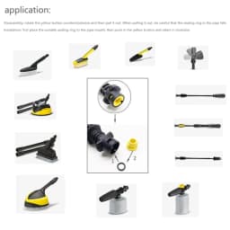 O-Ring for Karcher K2 K3 K4 K5 K6 K7 Lance Hose Nozzle Spare O-Ring Seal 2.640-729.0 Rubber O-Ring Pressure Washer
