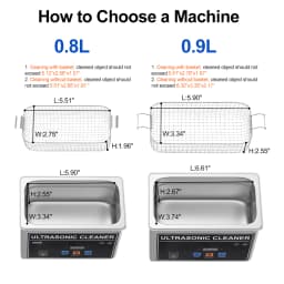 35w 60w Ultrasonic Bath 800ml 900ml Ultra Sonic Cleaner Washing Jewelry Dental Ultrasonic Cleaning Machine High Frequency 40khz