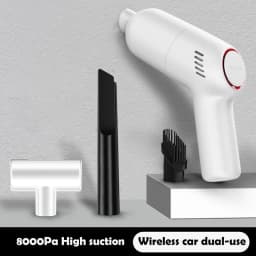 8000Pa Car Vacuum Cleaner Handheld Wireless Portable Strong Suction Low Noise Pet Cat Hair Vacuum Cleaners For Cars Home