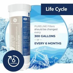 Replace GE XWF Refrigerator Water Filter For WR17X30702、Maxblue MB-F48、AQUACREST AQF-FF48、Crystala CF9