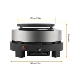 Portable 500W Electric Mini Stove Hot Plate Multifunction Home Heater (US Plug 110V)