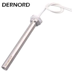 DERNORD DN25 Cartridge Immersion Heater Stainless Steel 304 Hot Water Rod 1kw/2kw/3kw Electric Tubular Heating Element 220V