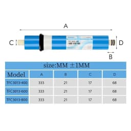 3013-800 gpd Reverse osmosis membrane Water filter osmosis cartridge Water purifier RO parts reverse osmosis water filter system