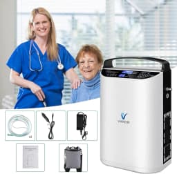 Varon NT-01 Pro 1-5L Adjustable Pulse Flow 93%±3% 0xy-gen Air Concentration Portable for Home/car/outdoor Use US/DE Stock