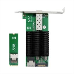 M.2 10G Server Network Card M.2 M X520-DA1 10G SFP+ Fiber Optic Industrial Computer Server Network Card JL82599EN Chip