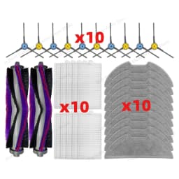Compatible for Eureka E10s Robot Replacement Main Side Brush HEPA Filter Mop Pads Spare Parts Accessories