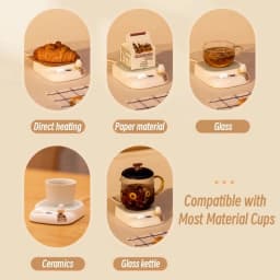 25W Coffee Mug Warmer Cup Heater Electric Hot Plate 4 Temperature Settings Warmer Cup Coaster for Tea Milk Water Heating Pad