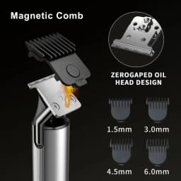 Beard Trimmer for Men Professional Hair Clippers Zero Gapped Hair Trimmer Cordless USB Rechargeable Easy To Hold and Use Clipper