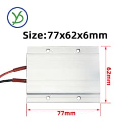 12V~220V Constant Temperature Ceramic PTC Heating Sheet Disassemble Assemble LED Lamp Beads Heater Desoldering Station 77x62mm