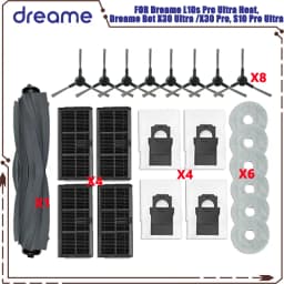Dreame L10s Pro Ultra Heat / L10s Ultra Gen 2 / Dreame D20 Ultra / Mova E30 Ultra Main Side Brush Filter Mop Cloth Bag