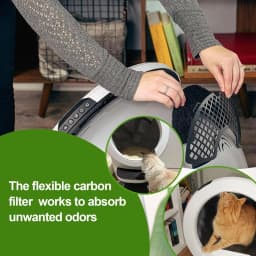 8Pcs Carbon Filters Compatible with Litter-Robot 4,Replacement Activated Charcoal Filters for Litter Box Carbon Premium Filter