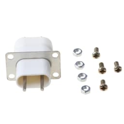 Home Electronic Microwave Oven Magnetron Filament 4 Pin Socket Converter White