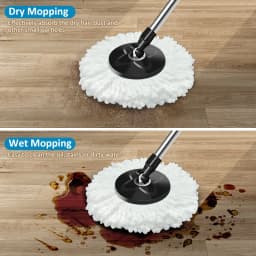 Universal Mop Head Refill 360°Rotating Mops Microfibers Round 16mm Mopping Head Clean Tool Home Floor Mop Cloth Accessories
