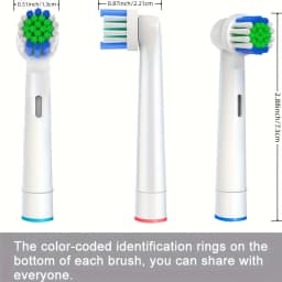 4/12/16 Pcs Replacement Toothbrush Heads Compatible with Oral-B Braun Professional Electric Toothbrush Heads Brush Heads