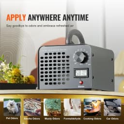 Ozone Generator 60000mg/h Ozone Machines With Display for Home and Commercial Use Car Basement Offices Smoke and Pet Room