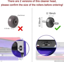 Soleplate Wheels for Dyson V6 V7 V8 V10 V11 V15 DC58 DC59 DC62 Direct Drive Cleaner Head,not for soft roller head