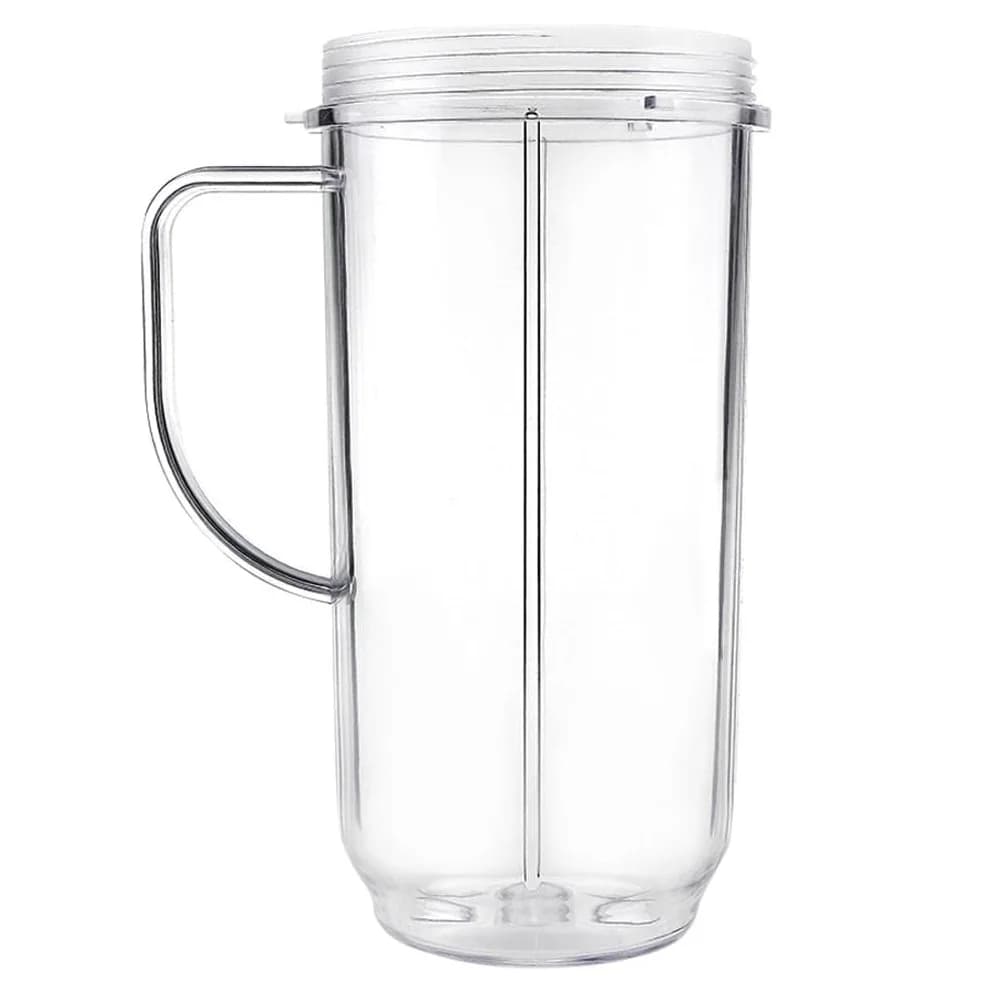 Tall 22oz Replacement Part Cup Mug with Handle Compatible with 250w Magic Bullet On-The-Go Mug