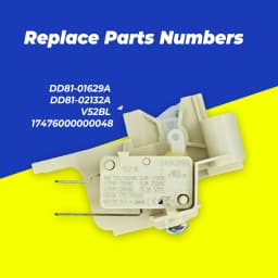 17476000000048 DD81-01629A DD81-02132A Dishwasher Door Lock Switch for Samsung Midea
