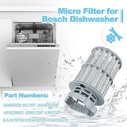 645038 Micro Filter Fit Bosch Kenmore Dishwasher
