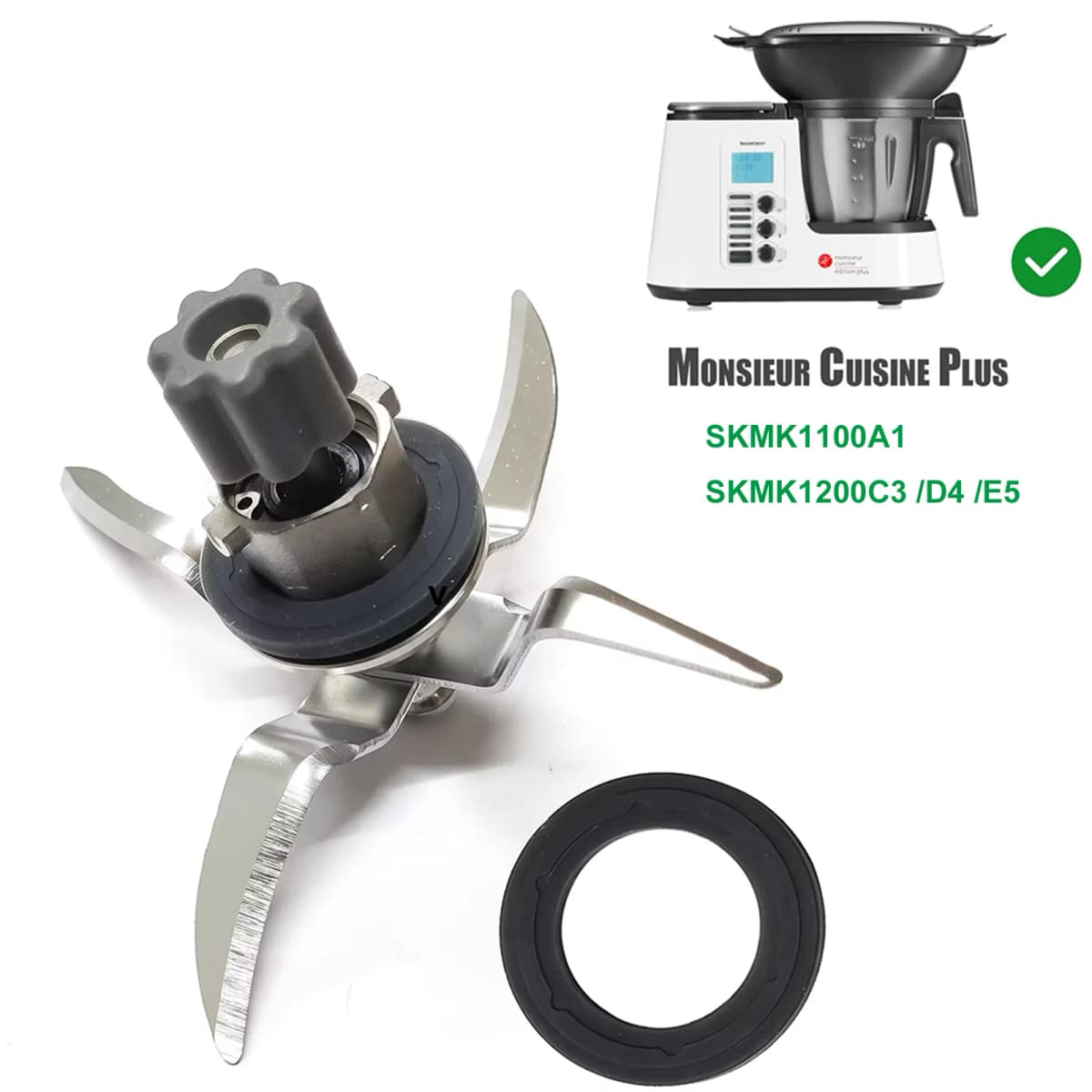 Blender Blade for Monsieur Cuisine Edition Plus SKMK1200 C3/D4/E5 SKMK1100A1 Mix Knife for Lidl Silvercrest Mr Kitchen Robot