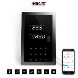 SDITER WIFI 380V 9KW Electric Heater Control Panel for Sauna Parts Multifunction Temperature Light Fan Music Massager Switch