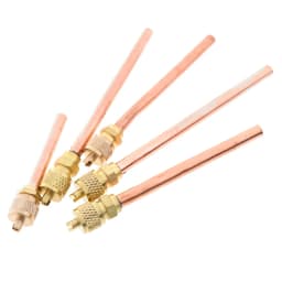 5 Pcs Service/Access Valve 1/4" SAE * 1/4" OD * 4" Stem Core AC Refrigerator Air Conditioning Refrigeration Accessories