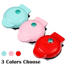 Mini Electric Waffle Maker 110V/220V Non-Stick Breakfast Machine for Home Kitchen Desserts and Fried Eggs