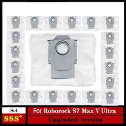 Dust Bag Replacement for Roborock S8+ / S8 Pro Ultra / S7 MaxV Ultra / S7 Pro Ultra / Q7+ / Q7 Max+ / Q5+ Vacuum Self-Empty Dock