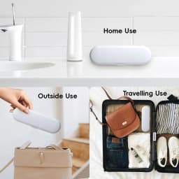 Toothbrush Travel Case for Oral B, Philips & Most Electric Toothbrush, Portable Dustproof Toothbrush Holder Protective Clean Box