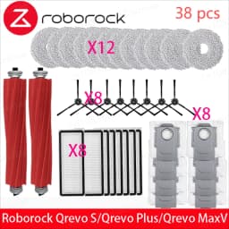 Fit for Roborock Qrevo Pro/Qrevo MaxV/Qrevo S Robot Vacuum Accessories Mop HEPA Filter Main Side Brush Parts Replacement