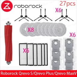 Fit for Roborock Qrevo Pro/Qrevo MaxV/Qrevo S Robot Vacuum Accessories Mop HEPA Filter Main Side Brush Parts Replacement