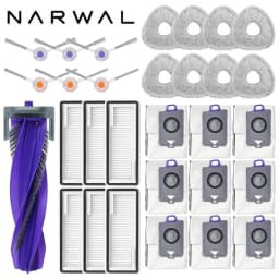Narwal Freo Z Ultra Robot Vacuum Spare Parts Main Side Brushes Mop Cloths HEPA Filters Dust Bags Accessories