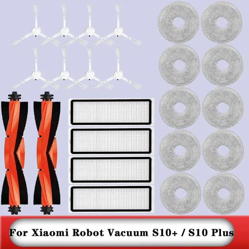Compatible For Xiaomi Robot Vacuum S20+ / S10 Plus / B108GL / B105 / B108CN B113CN Parts Accessories Filter Main Side Brush Mop