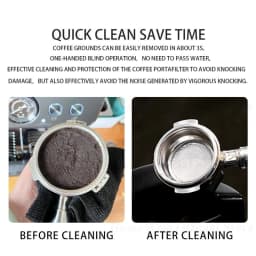 HomeWise Automatic 58mm Coffee Portafilter Cleaner Electric Cleaner For 54/58.3/58.5mm Portafilter Stainless Steel Commercial