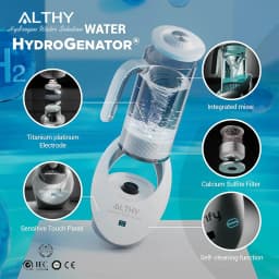 ALTHY Hydrogen Water Pitcher Generator Machine Bottle Jug Kettle SPE PEM Technology. Balanced Water PH Calcium Sulfite filter
