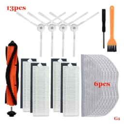 For Xiaomi Mijia G1 MJSTG1 Robot Vacuum Parts Essential Main Rolling Brush Side Brush Hepa Filter Mop Cloth Water Tank Dust Box