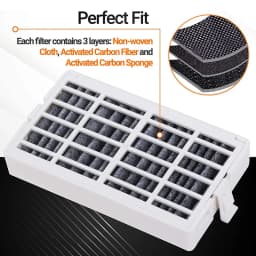 6pcs Air Fresh Filter For Whirlpool W10311524 AIR1 W10315189 W10335147 Refrigerator Deodorization Activated Carbon Filter Parts