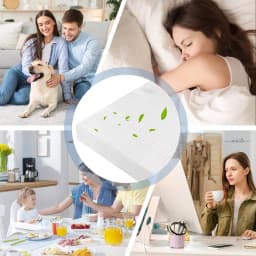 3Pcs/Set Air Purifier Replacement Compatible with Coway AP-1512HH 1 Hepa 2Pcs Carbon 380*330*35mm/380*330*5mm