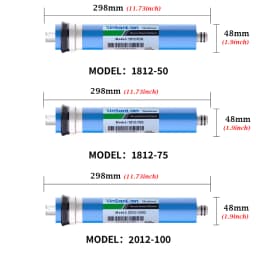 50 75 100GPD Home Kitchen Reverse Osmosis RO Membrane Replacement Water System Filter Purifier Water Drinking Treatment