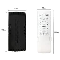 Universal Ceiling Fan Remote Control Kit Replacement, 6-Speed & Timing, Remote Replacement For DC Ceiling Fan Light