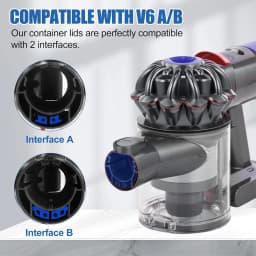 For Dyson V6 DC58 DC59 DC62 DC74 Vacuum Cleaner Dust Bin,Dust Container Replacement Parts