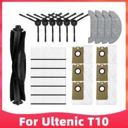 Fit For Ultenic T10 Self-Empty Robot Vacuum Replacement Spare Parts Accessories Main Brush Side Brush Hepa Filter Mop Dust Bag