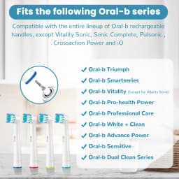 Replacement Toothbrush Heads Compatible with Oral B Braun Electric Toothbrushes Brush Head Refills 1000 1500 3000 7000 7500 8000